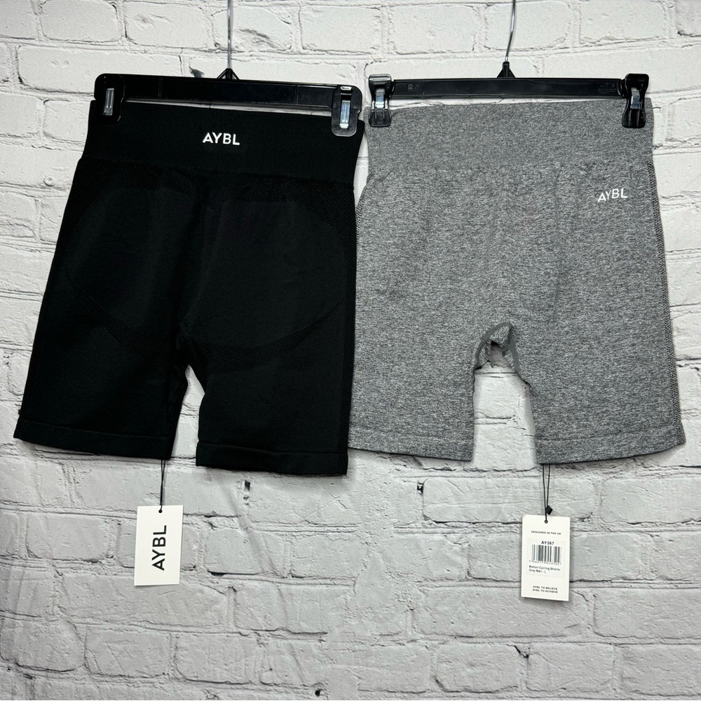 AYBL Women's Athletic Shorts - Black and Gray